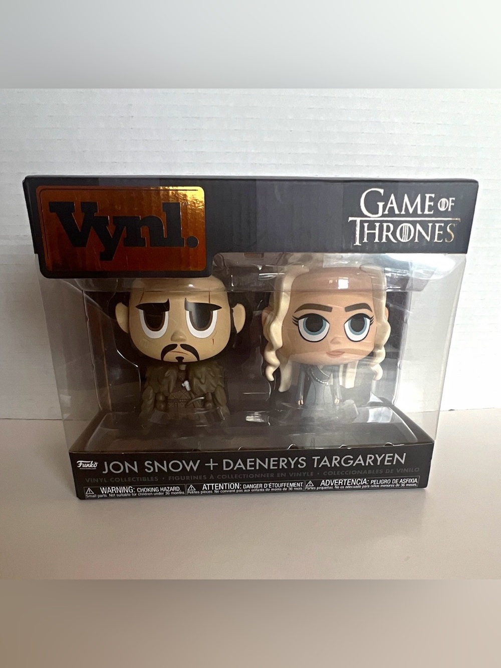 VAULTED Funko Vynl Game of Thrones Jon Snow Daenerys 2 Pack New Box Wear
